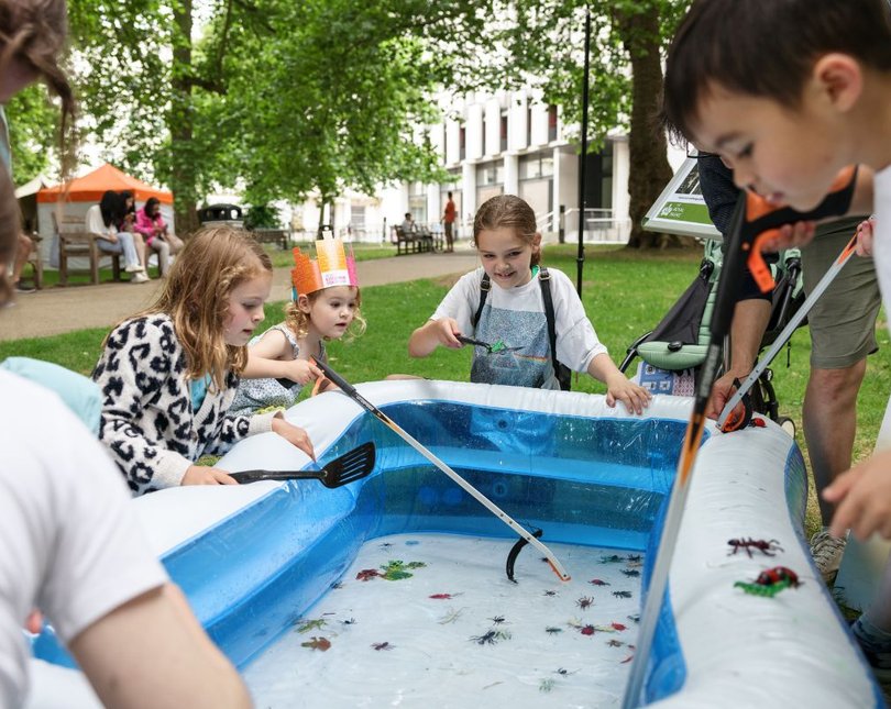 Children taking part in activity in Prince's Gardens